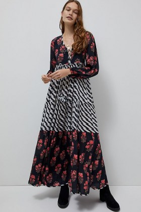 Nikasha Leda Maxi Dress / mixed print dresses - flipped