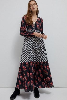 Nikasha Leda Maxi Dress / mixed print dresses