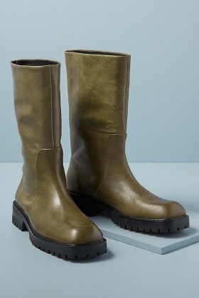 Miista Embeth Leather Boots / oversized sole / chunky tread - flipped