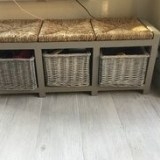 Gracelyn Wicker Storage Bench by Beachcrest Home - flipped