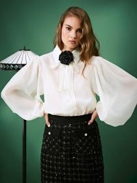 sister jane ALL THAT JAZZ New Roles Bow Shirt ~ oversized sleeve blouses ~ romantic fashion
