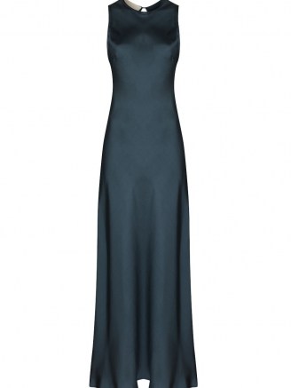 Asceno Valencia sleeveless maxi dress / fluid fabric dresses / silk clothing - flipped