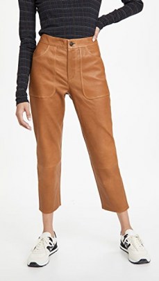 Citizens of Humanity Emma Leather Patch Pocket Pants ~ cropped trousers