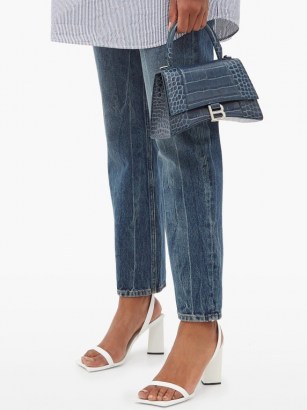 BALENCIAGA Distressed cropped straight-leg jeans | designer denim | casual style