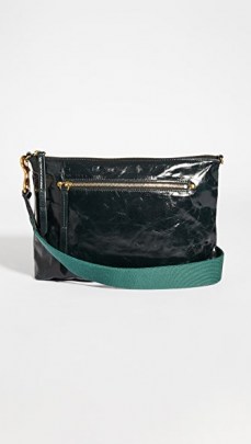 Isabel Marant Nessah Bag ~ dark green crinkled leather bags