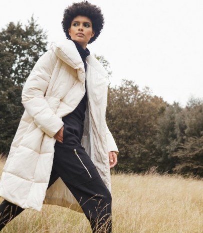 REISS ISADORA LONGLINE PUFFER COAT ~ stylish padded winter coats ~ chic puffy outerwear