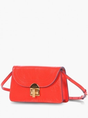 MARNI Juliette leather shoulder bag / red leather bags