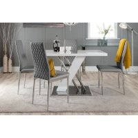 Absolon Dining Set with 4 Chair by Metro Lane – stylish dining table