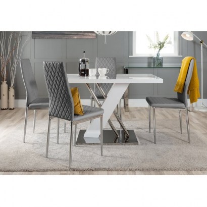Absolon Dining Set with 4 Chair by Metro Lane – stylish dining table