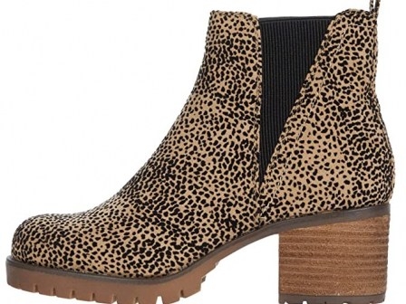 MIA Jody-F pull-on ankle boot in cheetah ~ animal print boots - flipped