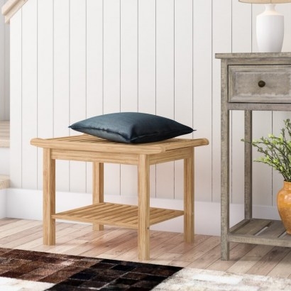 Shea Bamboo Storage Bench by Natur Pur - flipped