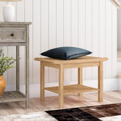 Shea Bamboo Storage Bench by Natur Pur