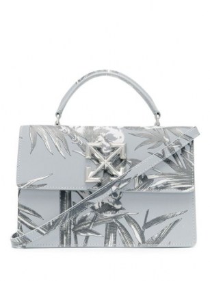 Off-White palm tree pattern crossbody bag | printed top handle bags - flipped