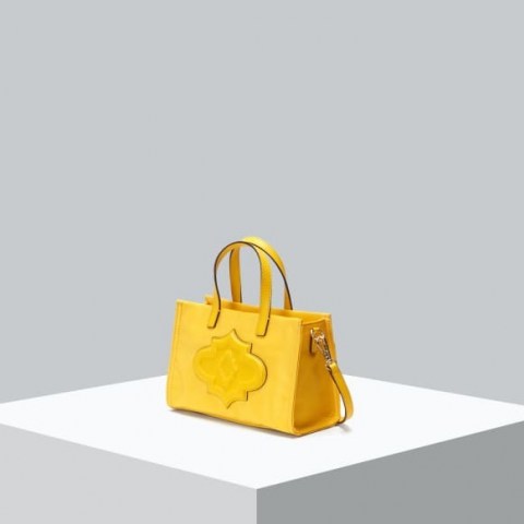 orYANY Ramsey L Mini Tote Banana | small yellow top handle bags | bright handbags