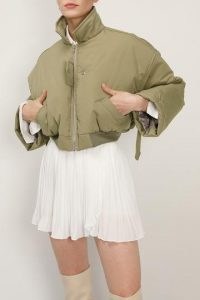 storets Ellie Cropped Puffer Jacket | puffy crop hem jackets