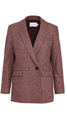 Rebecca Minkoff Grace Blazer ~ pink checked blazers ~ check print jackets