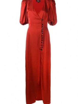 De La Vali Ohio double-breasted dress in red / vintage look evening dresses / old style glamour