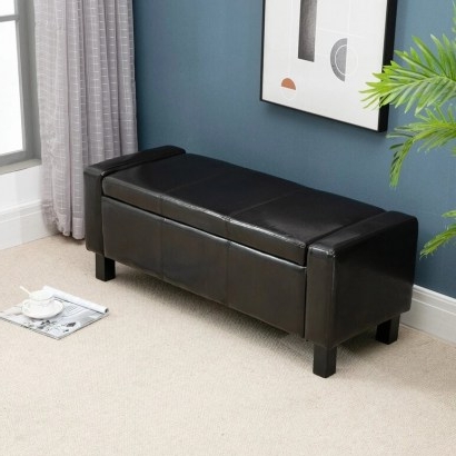 Ottoman Upholstered Storage Bench by Rosalind Wheeler