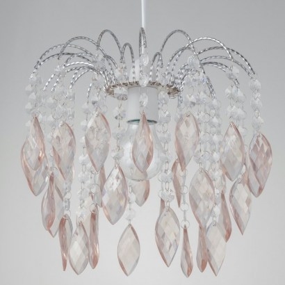 Jewelled Waterfall Easy Fit 27cm Acrylic Novelty Pendant Shade by Rosdorf Park - flipped