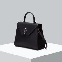 orYANY Rothko Tote Black | chic trapezoid shaped handbag | leather bags