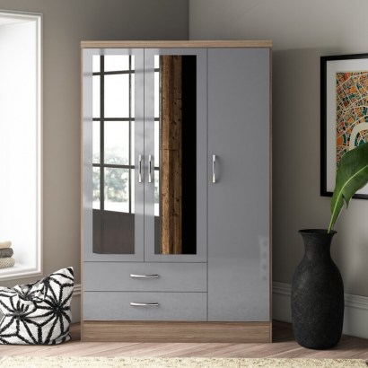 Baylee 3 Door Wardrobe by 17 Stories – good colour and stylish to look at