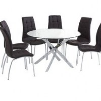 Crovetti Dining Set with 6 Chairs by 17 Stories - flipped
