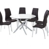 Crovetti Dining Set with 6 Chairs by 17 Stories