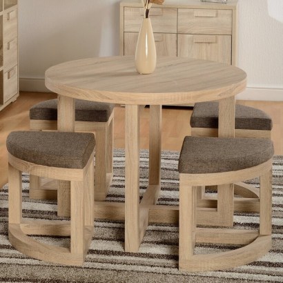 Griffith Dining Set with 4 Chairs by 17 Stories – basic but elegant design