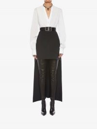 Swallow Tail Skirt | black high low skirts