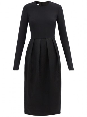 DUNCAN The Petzold pleated twill dress ~ LBD ~ effortless style clothing ~ simplicity in design - flipped