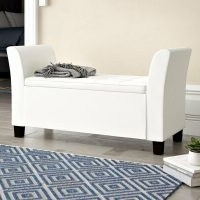 Ashley Upholstered Storage Bench by Three Posts