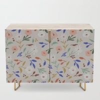 Megan Galante Tulum Floral Credenza ~ stylish furniture ~ home furnishings ~ lounge cabinets