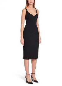 MARC JACOBS Black Double Face Fitted Slip Dress ~ LBD ~ bodycon dresses ~ body contouring eveningwear