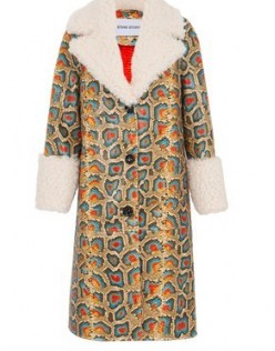 STAND Linda snake coat ~ animal print coats ~ reptile prints ~ glamorous winter outerwear