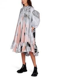 ALEXANDER MCQUEEN Puff Sleeve Poplin dress ~ voluminous dresses ~ balloon sleeves