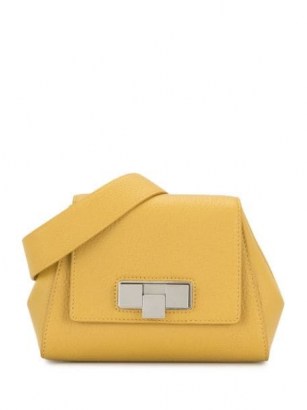 Bottega Veneta yellow mini belt bag | chic bumbags - flipped