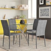Mikaela Dining Set with 4 Chairs by Zipcode Design – gorgeous furniture