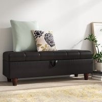 Norfolk Faux Leather Storage Bench by Zipcode Design