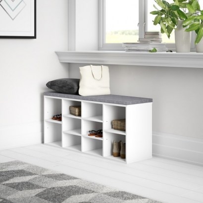 Shoes Wood Storage Bench by Zipcode Design - flipped