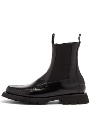 HEREU Alda Sport leather boots / black chelsea / loafer boot
