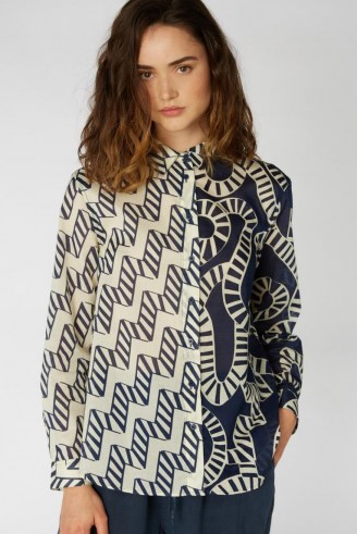 Camilla Perkins X Gorman AQUARIUS SPLICE SHIRT – mixed print shirts