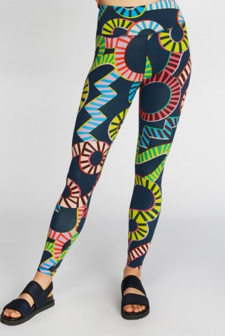 Camilla Perkins X Gorman AQUARIUS SPORT PANT – colourful printed leggings - flipped