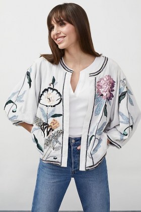 M.A.B.E. Tris Embroidered Jacket | embellished bomber style jackets