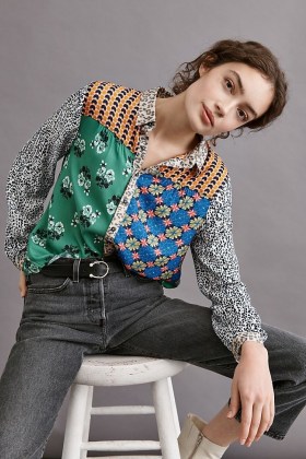 Maeve Fern Shirt | mixed print shirts - flipped