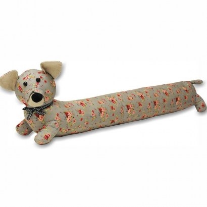 Floral Dog Fabric Draught Excluder by Brambly Cottage - flipped