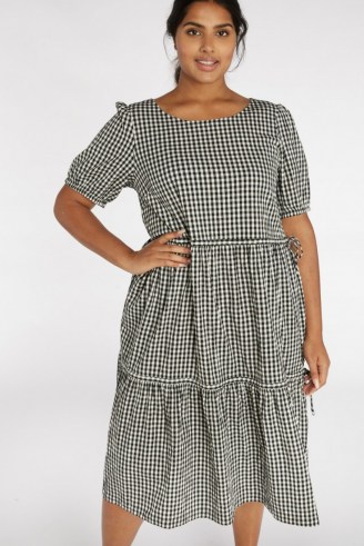 gorman CHECK MATE DRESS / organic cotton checked dresses - flipped