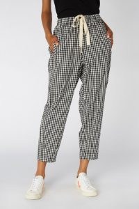 gorman CHECK MATE RELAXO PANT / casual checked trousers / gingham pants