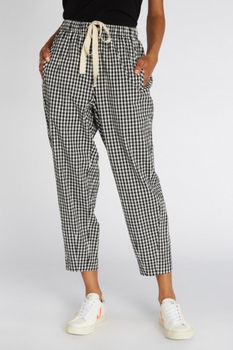 gorman CHECK MATE RELAXO PANT / casual checked trousers / gingham pants - flipped