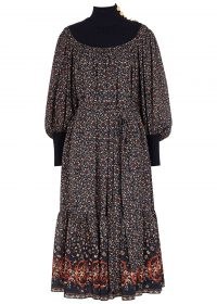 ROKSANDA Pallida cotton-poplin dress ~ tiered hem boho dresses