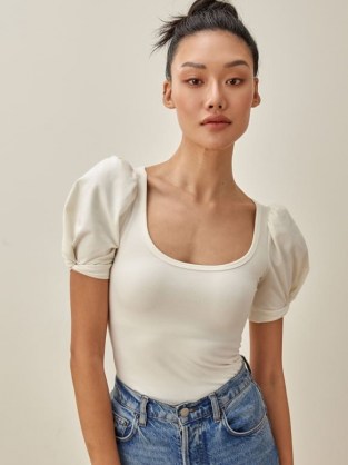 REFORMATION Frances Top ~ sleeve detail tops